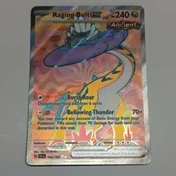 Raging Bolt ex 196/162 Sv05: Temporal Forces Holo Pokemon Card Near Mint - Image 1