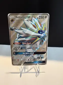 Pokemon TCG Solgaleo GX Full Art 143/149 SM Base Set Ultra Rare NM Trading Card - Image 1