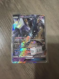 Pokemon TCG Necrozma GX 63/147 Burning Shadows Ultra Rare Card - Image 1