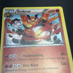 Pokemon TCG Emboar Holo Holo Rare Card Boundaries Crossed 26/149 - Image 3