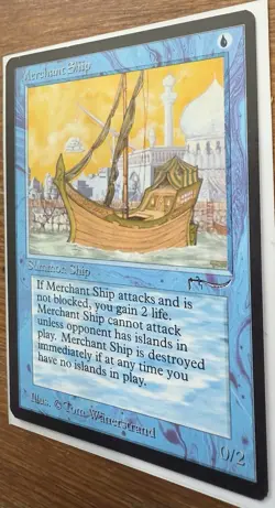 MERCHANT SHIP- Arabian Nights- MTG NM- Vintage Magic The Gathering Single - Image 2