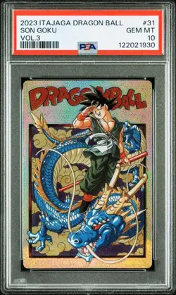 PSA 10 Itajaga Son Goku SEC CR Set Dragon Ball Card Orig. One Owner Submission - Image 5