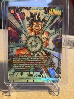 Son Goku FB09-037 Alternate Art Dual Evolution Dragon Ball Card English Fusion - Image 1