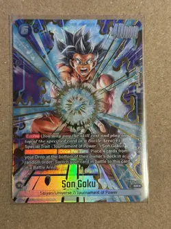 Son Goku FB09-037 Alternate Art Dual Evolution Dragon Ball Card English Fusion - Image 3