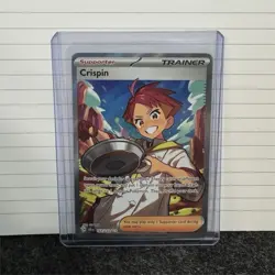 Pokemon Stellar Crown Crispin Full Art Ultra Rare Card 164/142 - Image 1