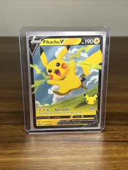 Pikachu V SWSH143 Sword & Shield Holo Promo Pokemon Card - Image 1
