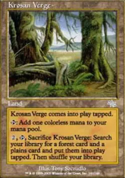 Moderate Play, English MTG Regular Krosan Verge Judgment Magic the Gathering - Image 1
