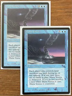 MTG - Mana Vortex X2 (The Dark) - Near Mint Never Played Magic The Gathering VTG - Image 1