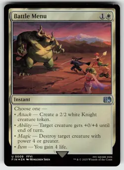 Battle Menu Foil U FINAL FANTASY 9 MTG - Image 1