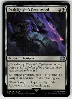 Dark Knight's Greatsword Foil U FINAL FANTASY 95 MTG - Image 1