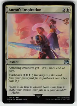 Auron's Inspiration Foil U FINAL FANTASY 8 MTG - Image 1
