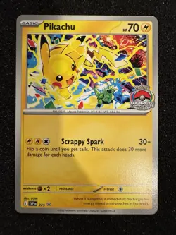 Pokemon Black Star Promo World Championship 2025 Pikachu Card 225 - Image 1