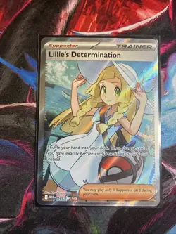 Lillies Determination Pokemon Mega Evolutions 169/132 Ultra Rare Full Art NM - Image 3