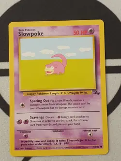 Pokemon Karte Flegmon 55/62 Fossil Set Pokemon Original TCG 1999 Vintage - Image 2