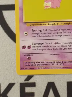 Pokemon Karte Flegmon 55/62 Fossil Set Pokemon Original TCG 1999 Vintage - Image 5