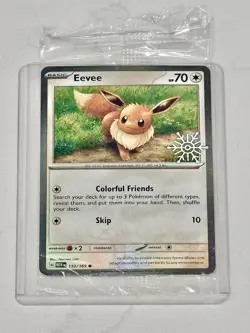 Eevee Holiday Calendar 2025 Festive Stamp Promo Card Sealed S&V 151 133/165 - Image 1