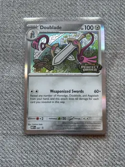 Pokemon TCG Perfect Order Doublade Prerelease Staff Promo 067 - Image 1