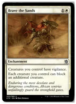 MTG Brave the Sands - Khans of Tarkir Moderately Played English - Image 1