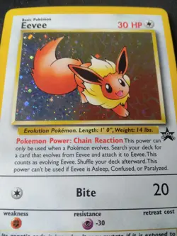 Pokemon TCG Eevee - Holofoil #11 WOTC 2000 Black Star Promo holo - Image 2