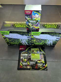 Pokemon Mega Evolution Perfect Order Lot 2x Elite Trainer Box ETB Booster Bundle - Image 1