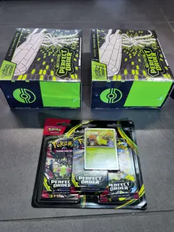 Pokemon Mega Evolution Perfect Order Lot 2x Elite Trainer Box ETB Booster Bundle - Image 3