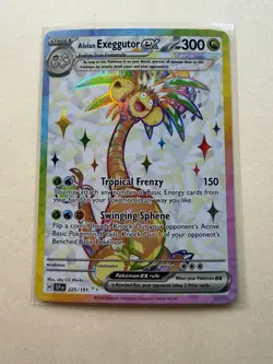 Pokemon TCG Alolan Exeggutor EX Ultra Rare Holo 225/191 Surging Sparks - Image 1