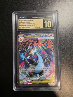 Pokemon Mega Charizard X ex CGC Pristine 10 Black Star Promos 023 Holo - Image 1