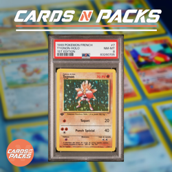 Carte Pokemon Tygnon 7/102 HOLO Set de Base Edition 1 PSA 8 NM-MINT 🇫🇷🔥 - Image 1