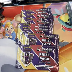 8 Packs of Play! Pokemon Prize Pack Series 6 Sealed with Free Shipping - Image 1