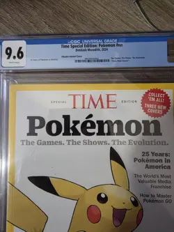 Pokemon Time Magazine 1st Printing Pikachu 9.6 Special Edition 2024 - Image 2