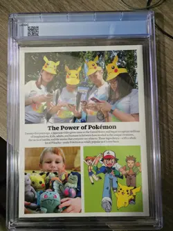 Pokemon Time Magazine 1st Printing Pikachu 9.6 Special Edition 2024 - Image 3