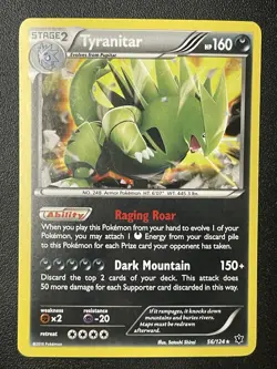 Pokemon TCG Tyranitar Cosmos Holo Promo 56/124 NM Condition - Image 1