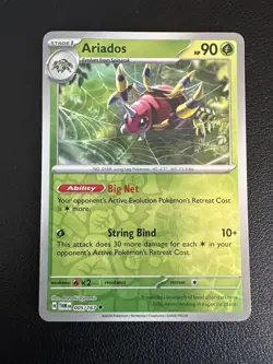 Reverse Holo Ariados 005/167 Uncommon Twilight Masquerade Pokemon - Image 1