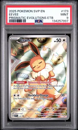 Pokemon, Scarlet and Violet, Eevee ETB Promo #173, PSA 9 - Image 1