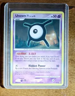 Pokemon Unown X 71/132 Secret Wonders 2007 Uncommon LP/NM Non-Holo Vintage TCG - Image 1
