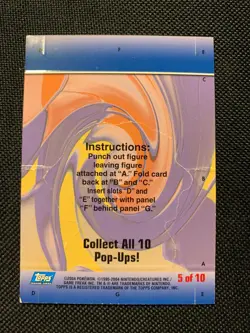 Pokemon Topps Venusaur 5 of 10 Pop-Up Advanced Challenge - Image 3