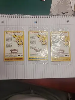 Pokemon Legendary Birds Sealed Black Star Promo Set: Articuno, Moltres, & Zapdos - Image 1