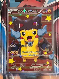 Pokemon Poncho-Wearing Pikachu M Charizard X 207/XY-P XY-P Promos Holo Japanese - Image 1