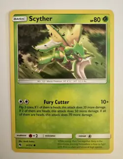 Scyther - 3/214 - Common x1 - VLP - SM Lost Thunder Pokemon - Image 1