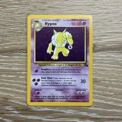Hypno 8/62 Fossil Holo Rare Lightly Played LP Vintage WOTC Pokemon Card - Image 1