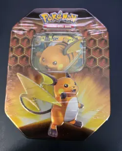 Pokemon TCG Hidden Fates Raichu GX Tin Factory Sealed Brand New 820650804816 - Image 1