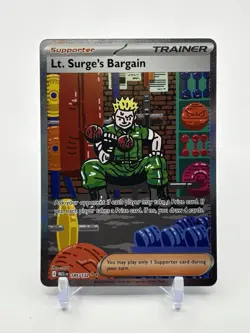 Lt. Surge's Bargain 185/132 Me01: Mega Evolution Holo Pokemon -NM - Image 1