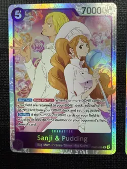 Bandai One Piece Sanji & Pudding SR EB02-035 ENGLISH Lot of 2 - Image 3