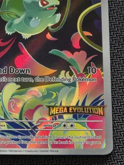 POKEMON TCG BULBASAUR 133/132 HOLO ILLUSTRATION RARE NM MEGA EVOLUTION STAMPED - Image 4