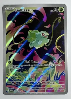 Bulbasaur 133/132 Illustration Rare Pokemon Mega Evolution NM Pokemon Tcg - Image 1