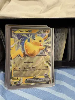 Pikachu ex 63/193 Pokemon Paldea Evolved Double Rare TCG Card Near Mint - Image 1