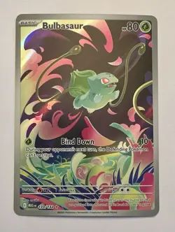Bulbasaur 133/132 Mega Evolution Illustration Rare NM Pokemon TCG - Image 1