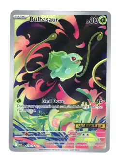 Bulbasaur 133/132 Stamped Illustration Rare Pokemon TCG Mega Evolution NM - Image 1