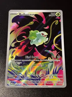 Pokemon TCG Bulbasaur Illustration Rare Mega Evolution Card 133/132 NM Condition - Image 1