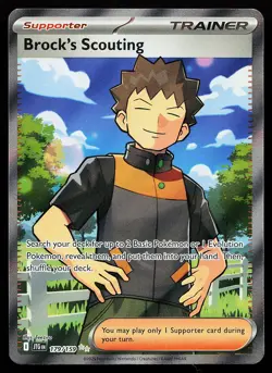 Brock's Scouting 179/159 Ultra Rare Journey Together Pokemon Card - Image 1